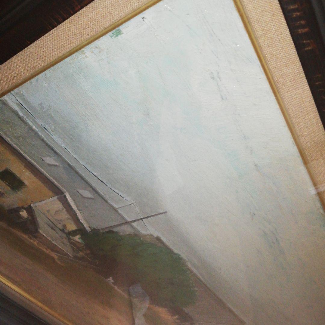 ※期間限定発送❢※　松本恵行（まつもとしげゆき）作　油画「海の見える風景　房州」