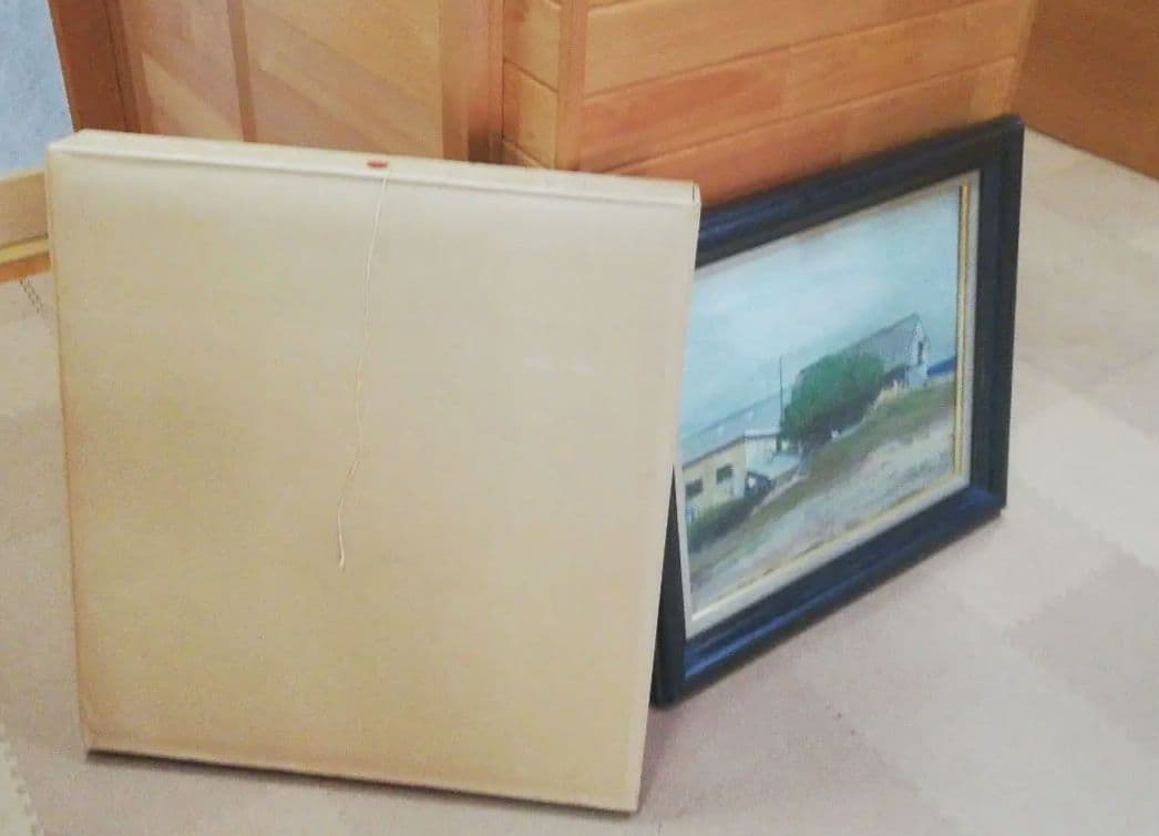 ※期間限定発送❢※　松本恵行（まつもとしげゆき）作　油画「海の見える風景　房州」