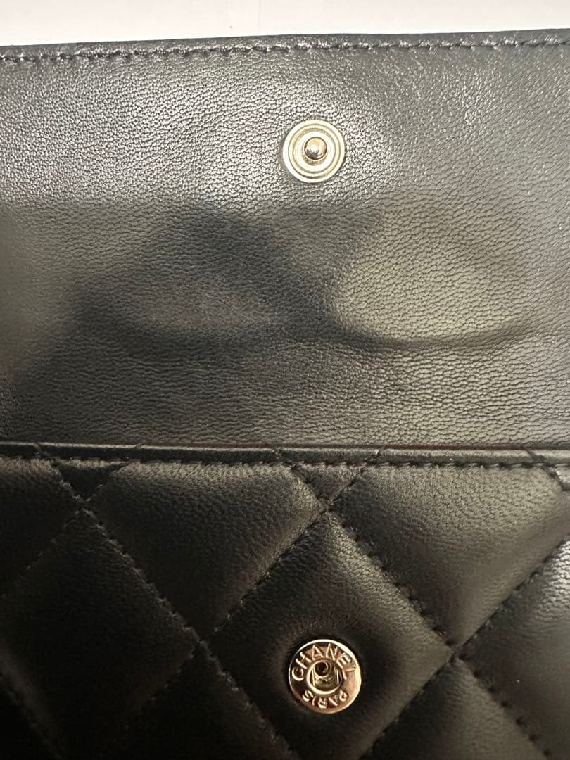 ⭐️新春限定価額⭐️CHANEL 二つ折り財布 黒コンパクトウォレット