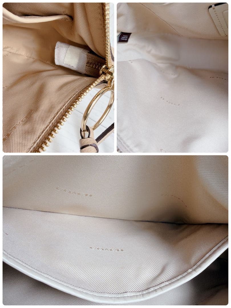 Coach ショルダーバッグ ハンドバック ワンショルダー　ベージュ