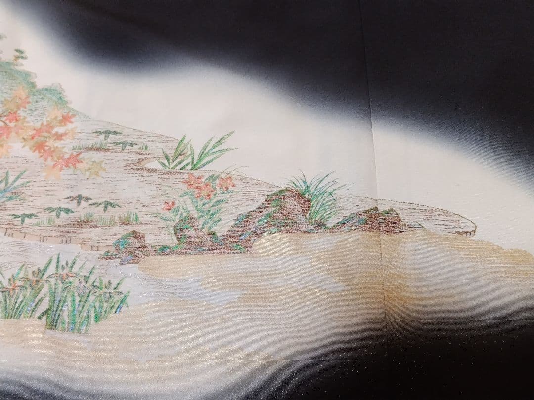 B2064 留袖リメイク袖広がりデザインフォーマルパーティードレス