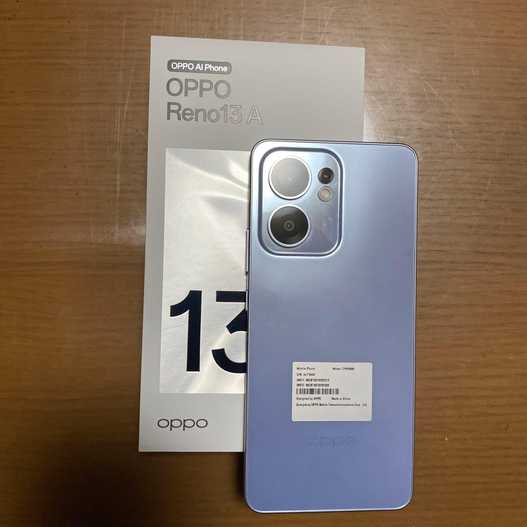 OPPO Reno13 A ライトブルー 本体