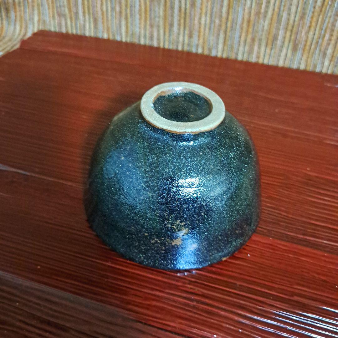 obaba　濱田庄司　浜田庄司　黒釉茶碗です。