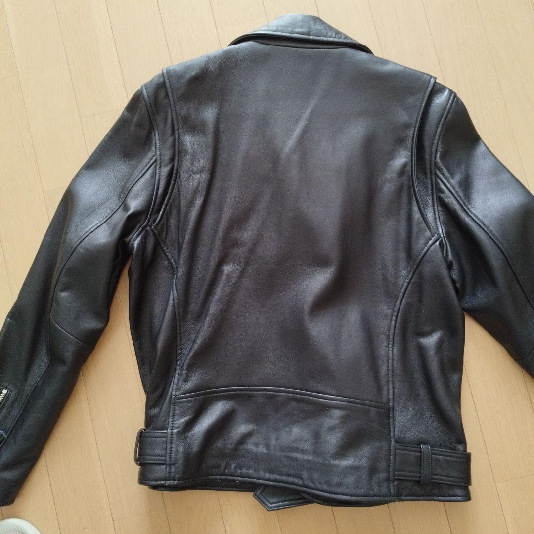 London Denim ブラックレザー シングルライダース