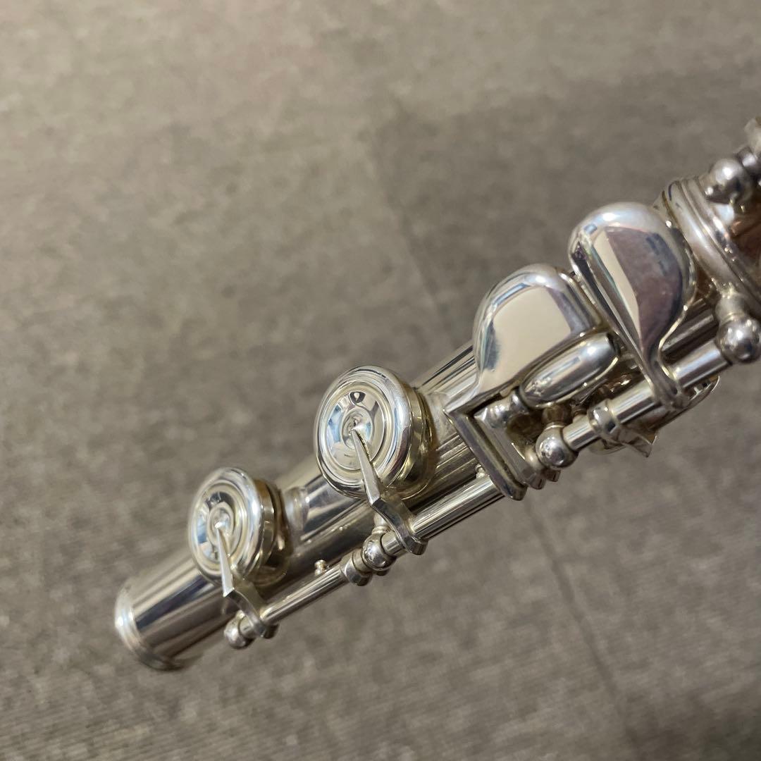 YAMAHA フルート 577 頭部間銀製　ケース付き　オフセット　リングキー