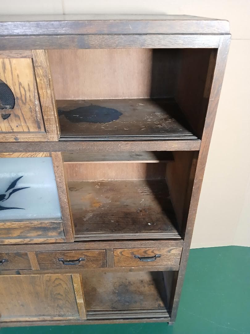 和箪笥　レトロ　食器棚　つばめ　家具