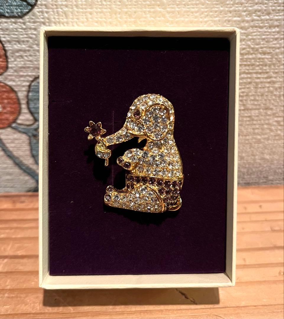 【Napier】ネイピア 年代不明 エレファント 象 ヴィンテージパヴェブローチ