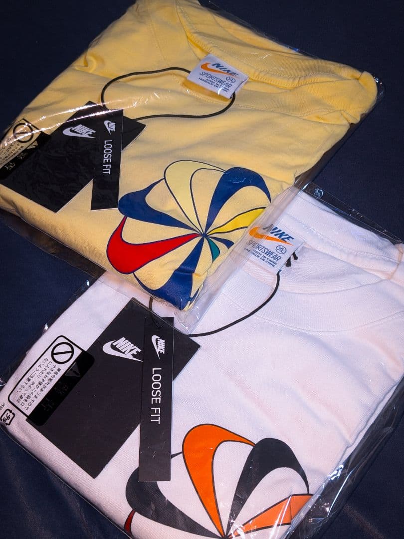 新品相場以下 70年代復刻 NIKE 風車 Tシャツ XL 2枚セット