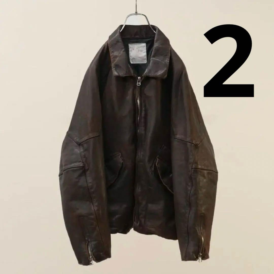 ジャケット・アウター ANCELLM 26ss LEATHER JACKET D.BRICK 2