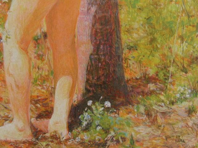 濱本久雄、桜、希少な画集より、新品高級額・額装付、状態良好