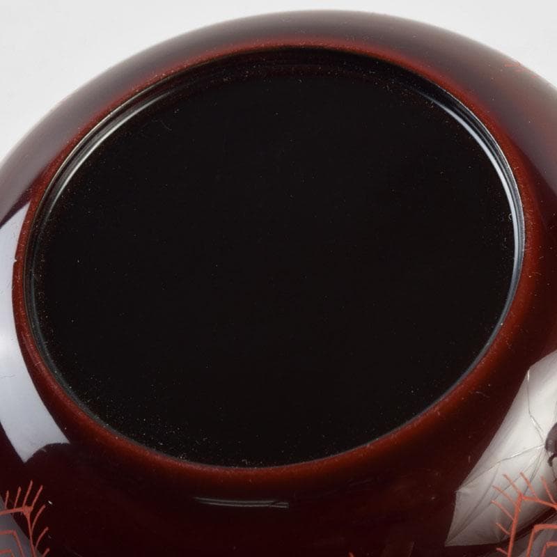 茶道具　中村湖彩作　キンマ彫　平棗　共箱　V　9029