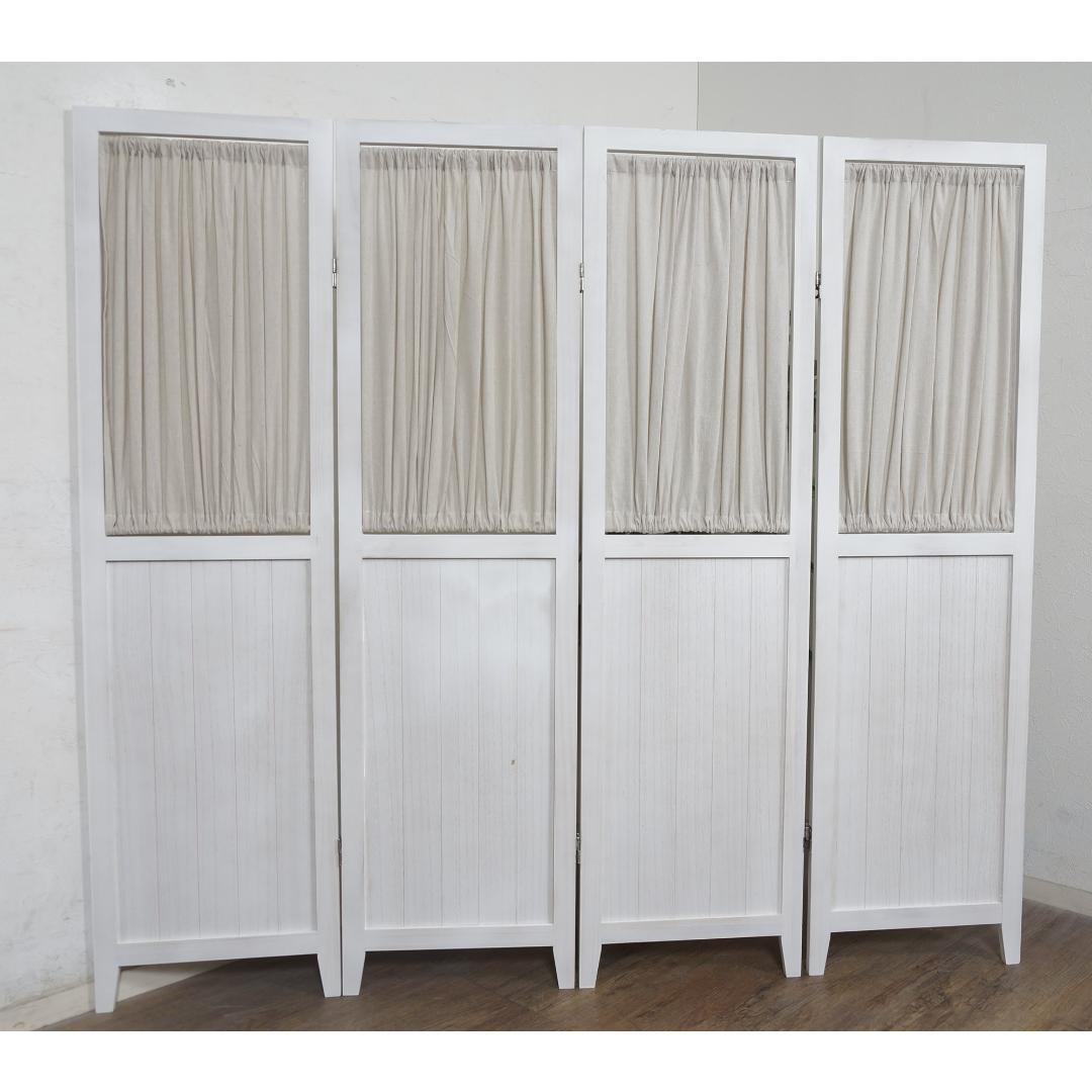 【新品・未使用】　　4連　パーティション　ルーバー式　　148cm