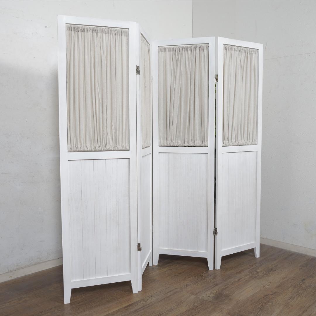 【新品・未使用】　　4連　パーティション　ルーバー式　　148cm