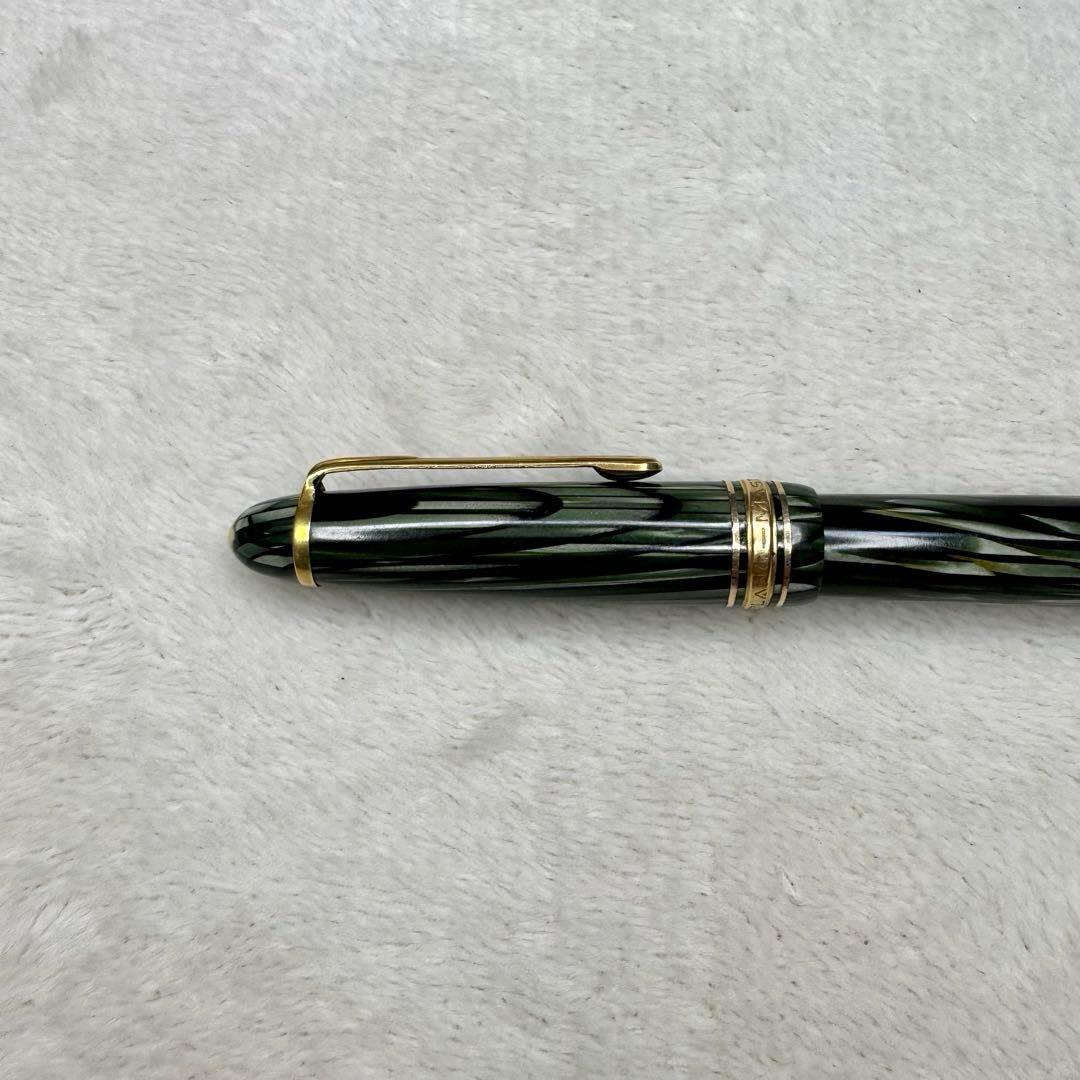 希少☆ モンブラン　マスターピース　万年筆　セルロイド　グリーン　144