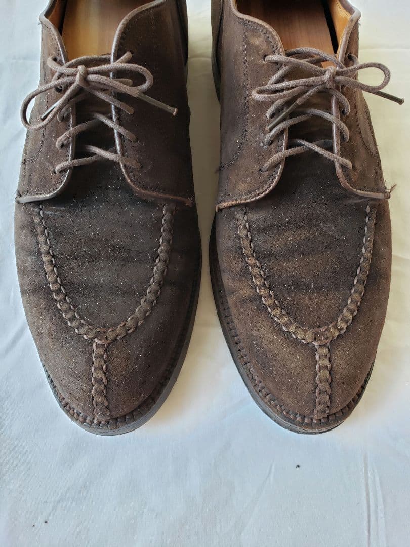モカ縫い オイル スエード Uチップ オールデン アメリカ製 革靴 ALDEN