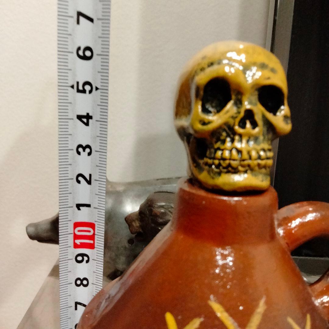 レア 50s スカル　ドクロ　ビンテージ　デカンタ　クロスボーン