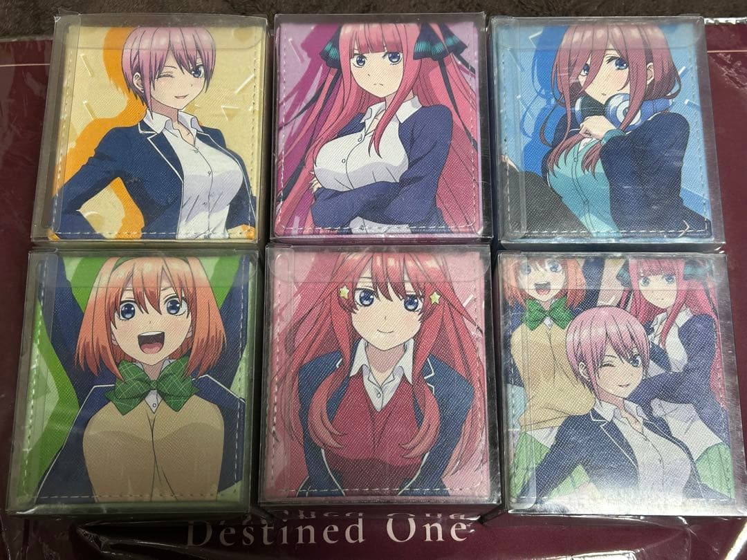 五等分の花嫁　デッキケース　デッキホルダー　プライズ　合皮　6個セット