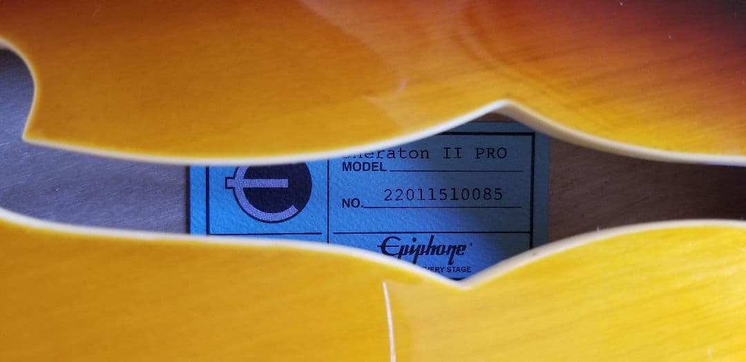 新品同様 Epiphone Sheraton II Pro 純正ハードケース