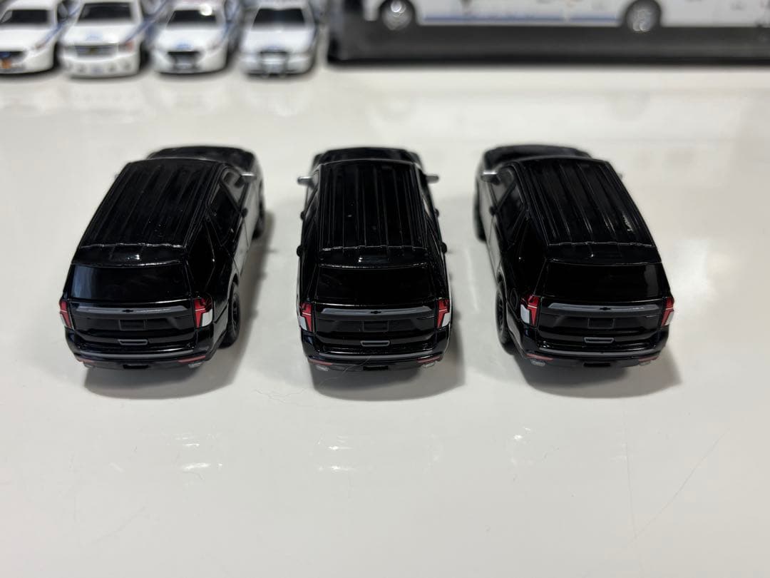 1/64 グリーンライト シボレー タホ 2021 ブラック 黒 3台セット