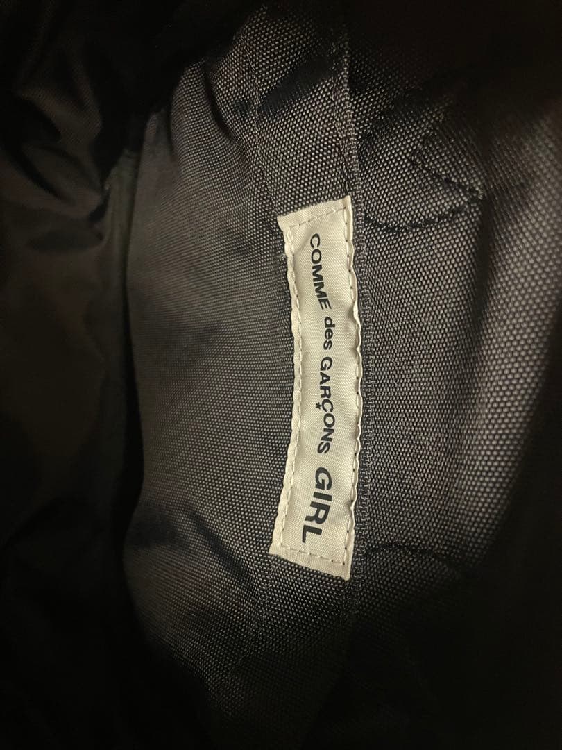 【値下げしました】コムデギャルソンガール フリルハンドバッグ　ブラック