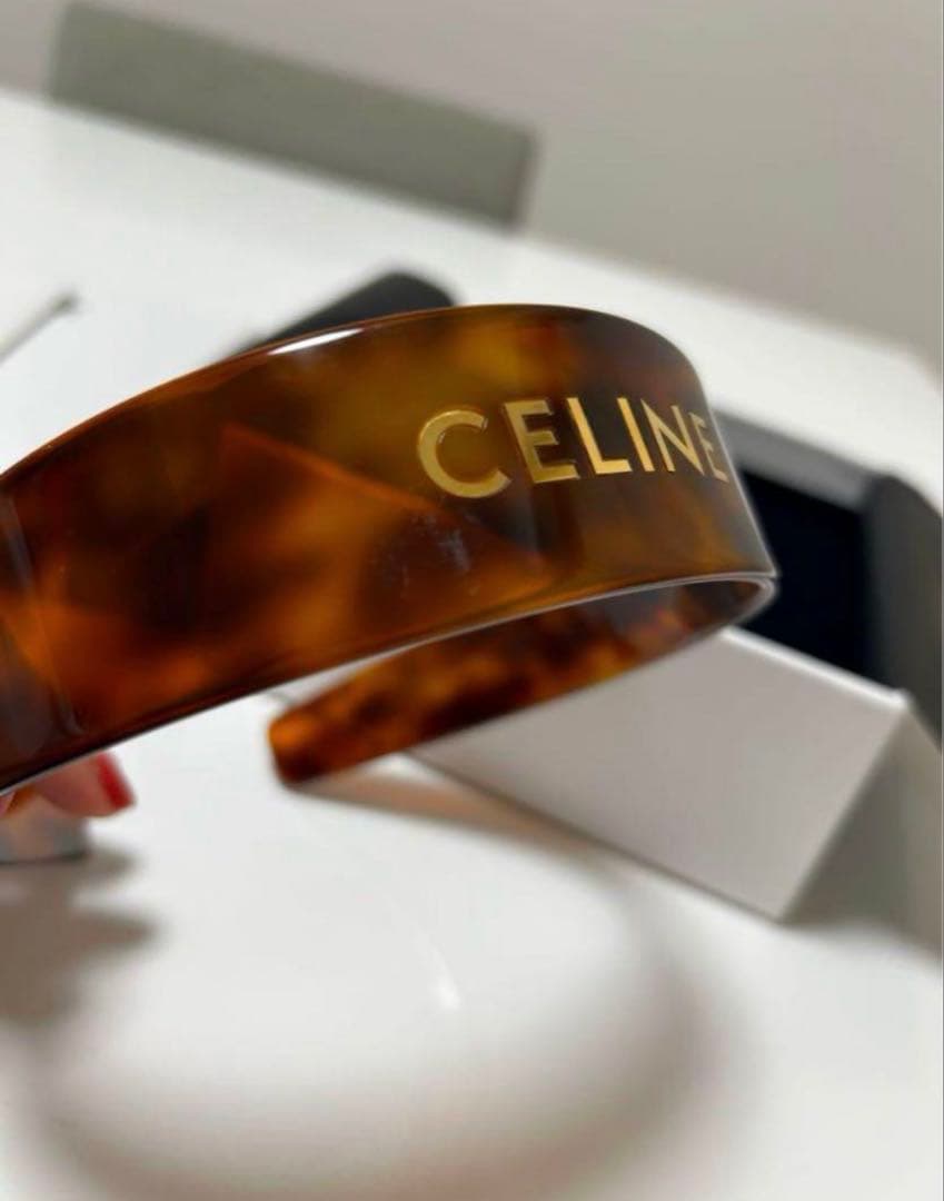 ※ゆら CELINE ブラウン ヘアバンド
