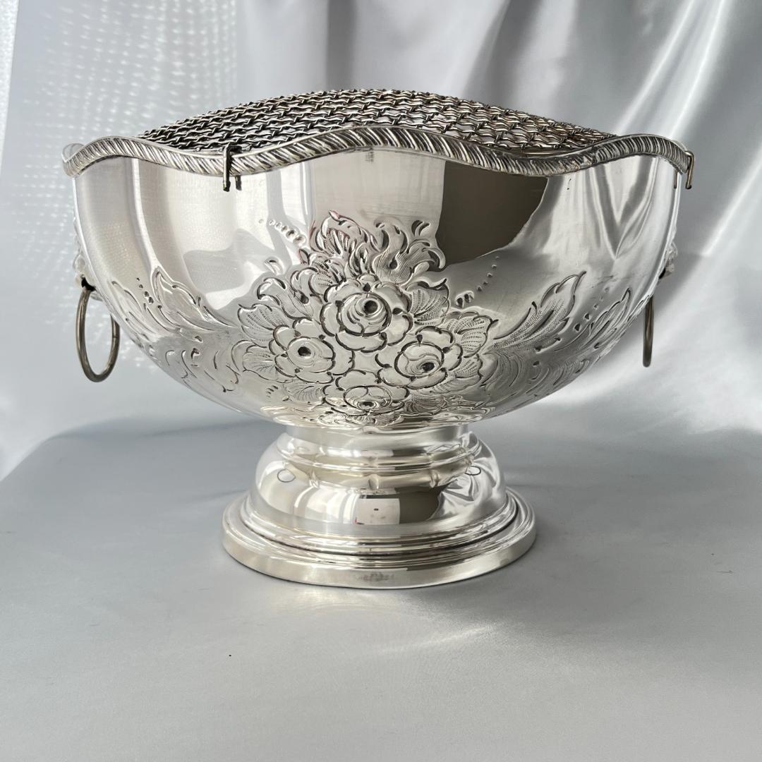 【英国】 ライオンのローズボウル / センターピース 直径27cm 花器