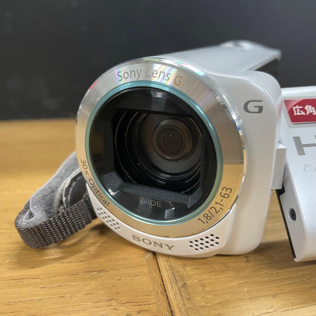 動作品 SONY HDR-CX270V ホワイト ハンディカム