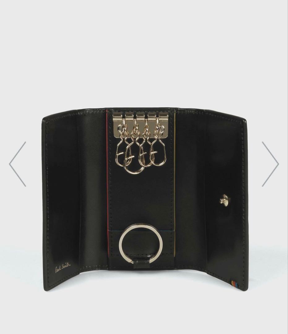即購入OK 新品　ストライプステッチタブ キーケース ポールスミス