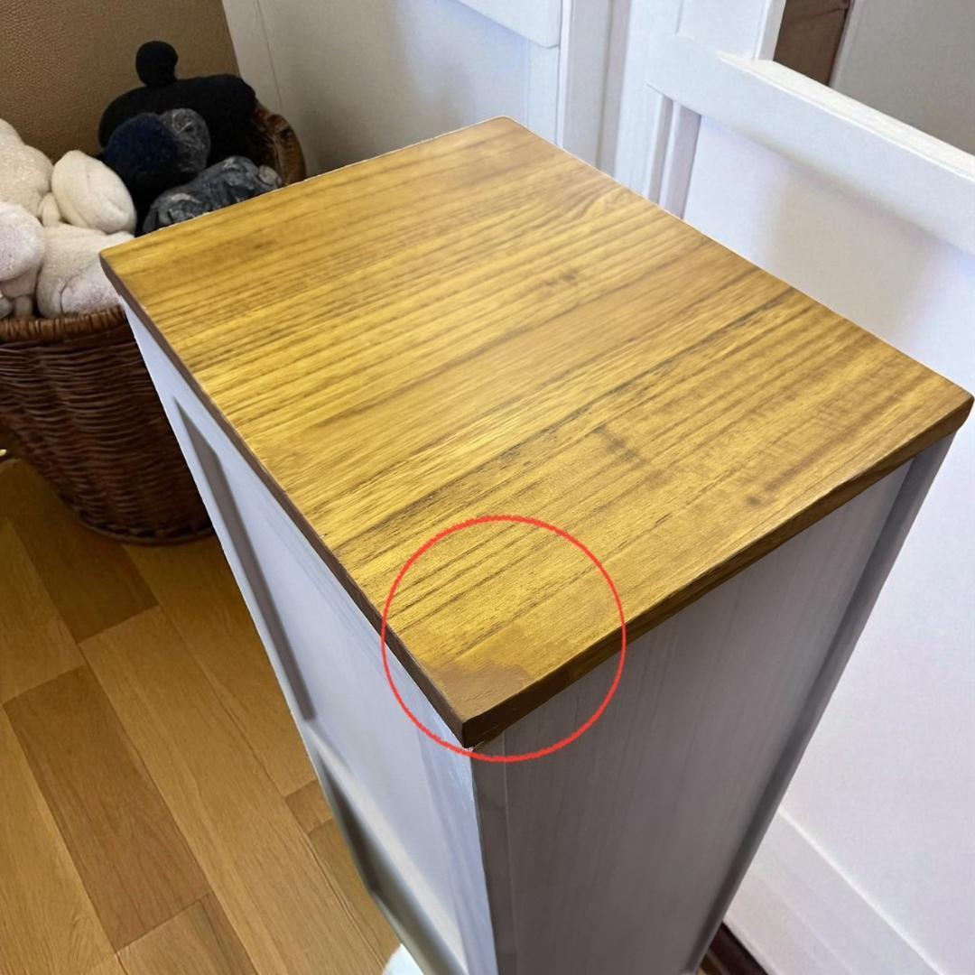 【新品・未使用】　桐製　 隙間ラック　箪笥　整理タンス　書類チェスト　9段