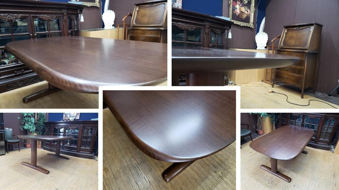 G1　白川木工　テーブル＆椅子2脚 ダイニングセット