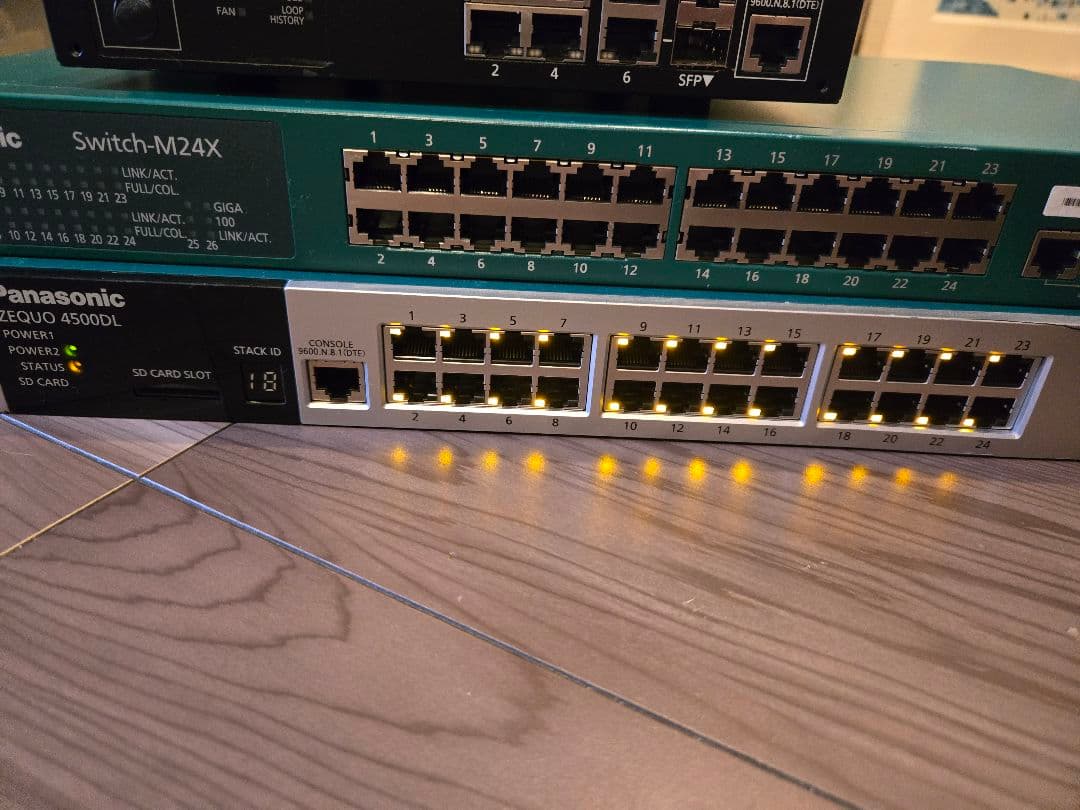 ルーター・ネットワーク機器 Panasonic4500DLSwitch-M24MGA-MLi4TPoE+24