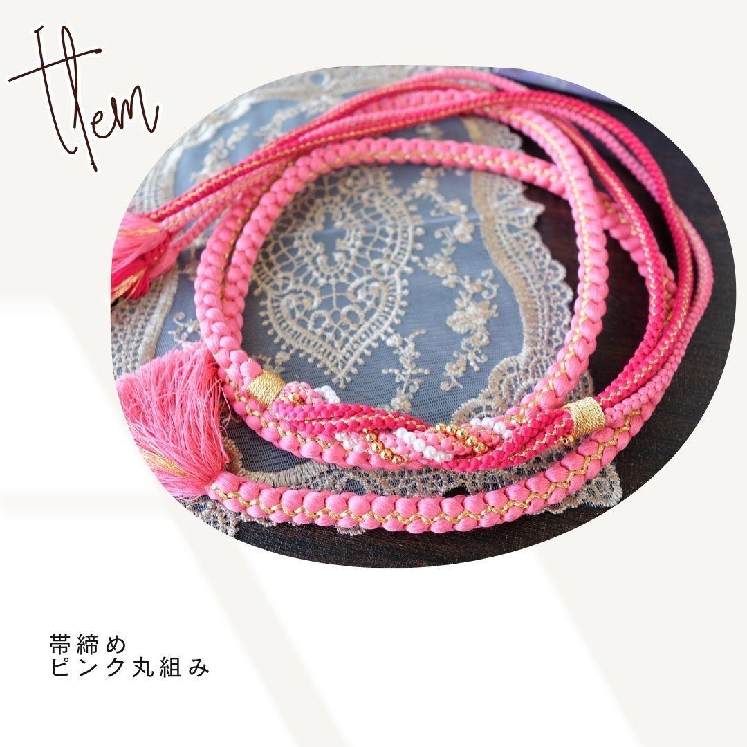 振袖フルセット　ベビーピンク　ラメ小花薔薇柄　大人かわいい　成人式　卒業式