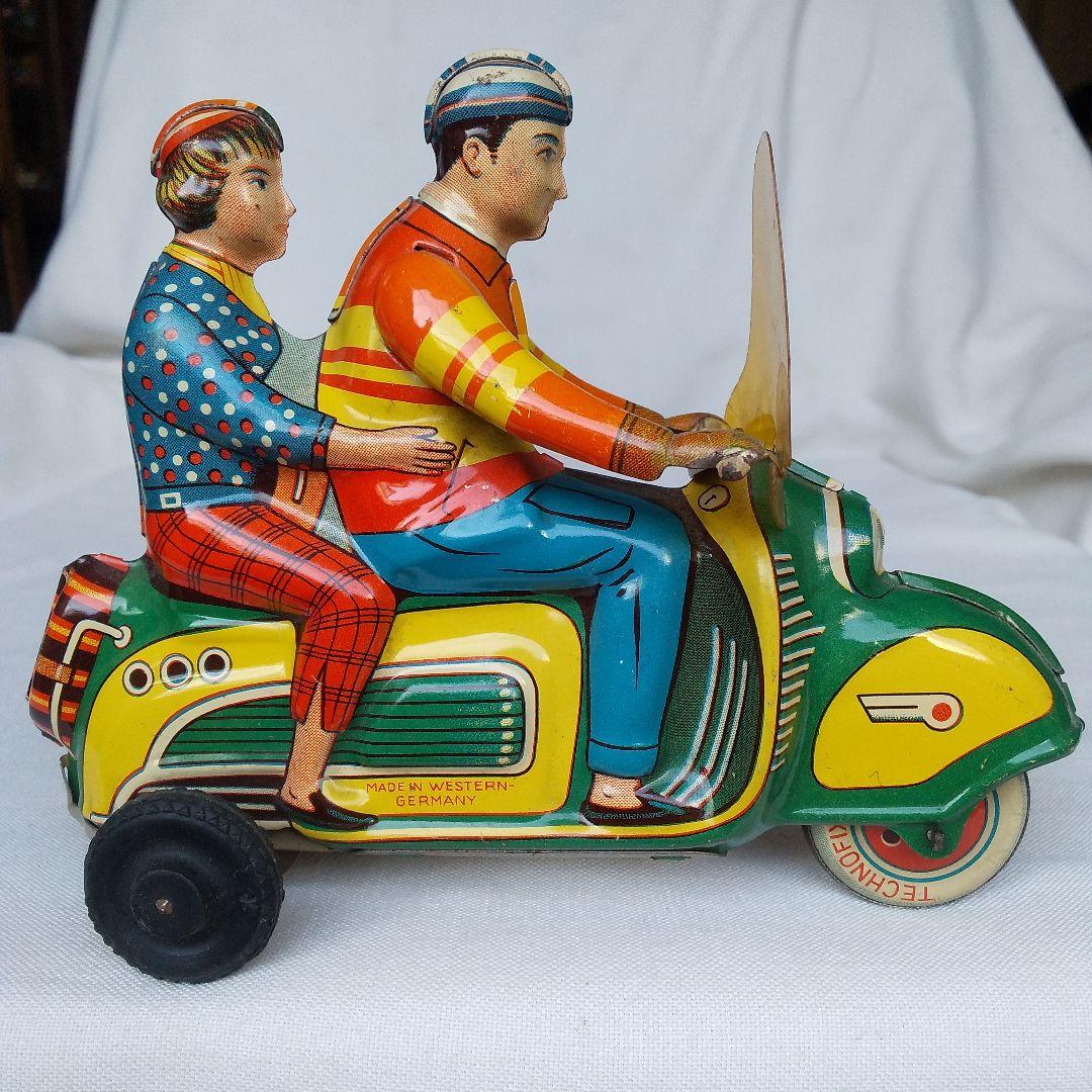 独製 スクーター ブリキ バイク オートバイ レトロ ビンテージ 古い