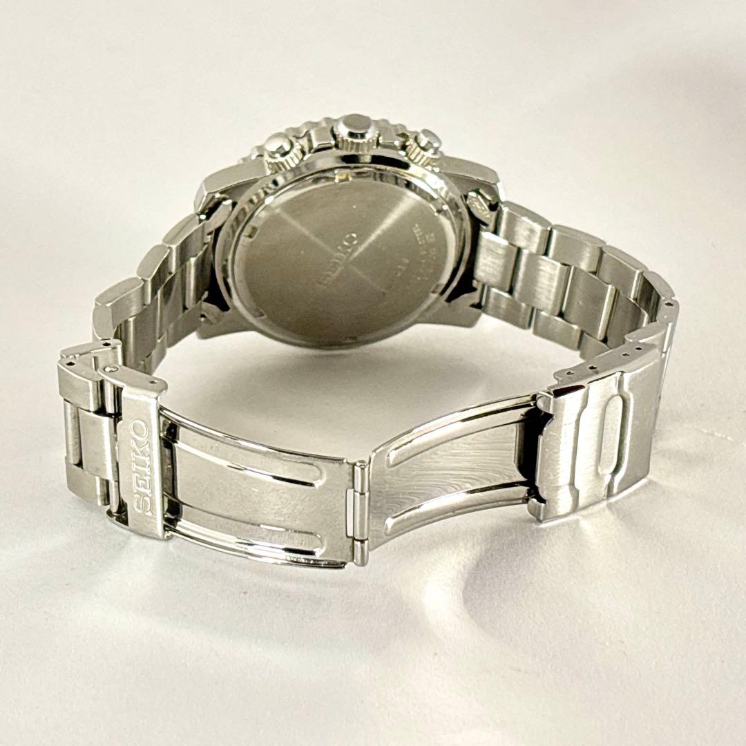 【新品電池交換 稼働】SEIKO ダイバーズウォッチ メンズ時計 クロノグラフ.