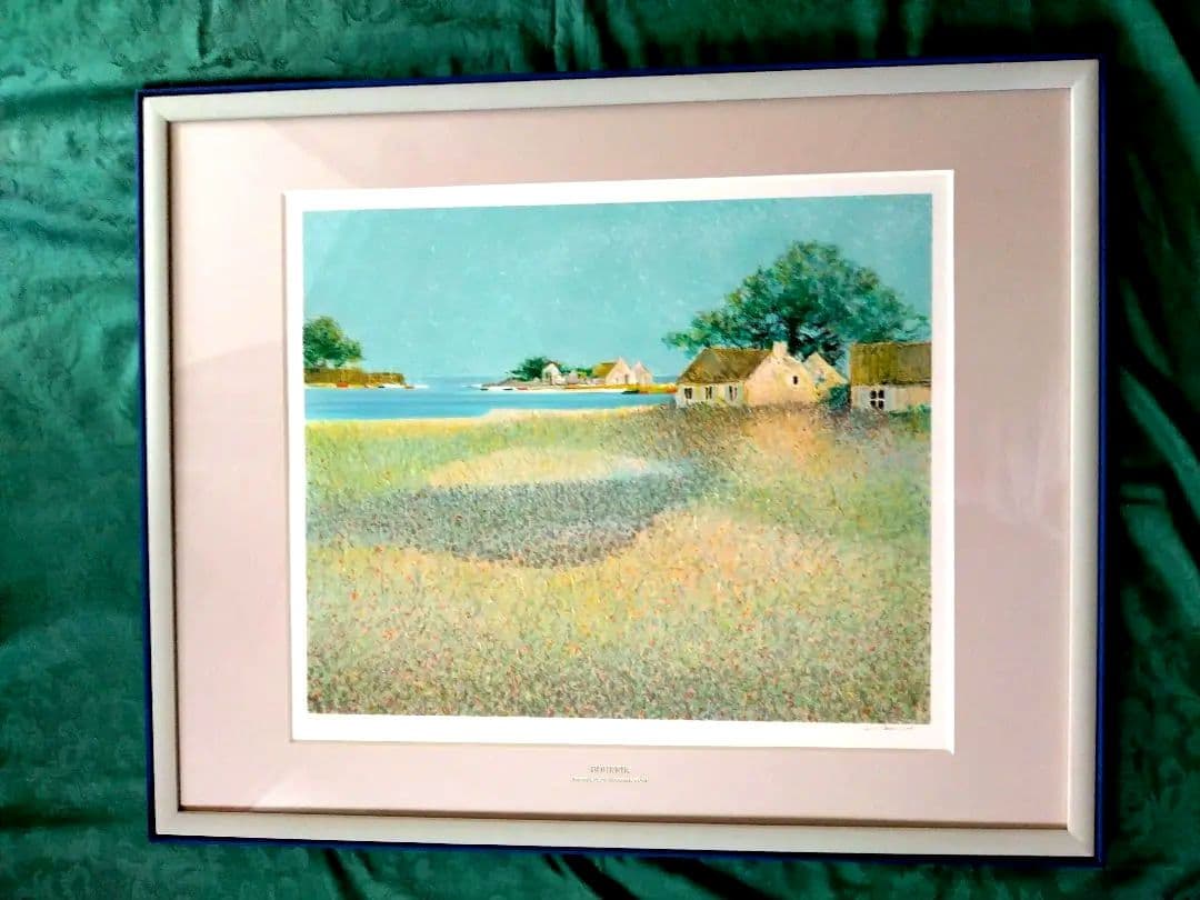 リトグラフ「春の風」アンドレ・ブーリエ リトグラフ