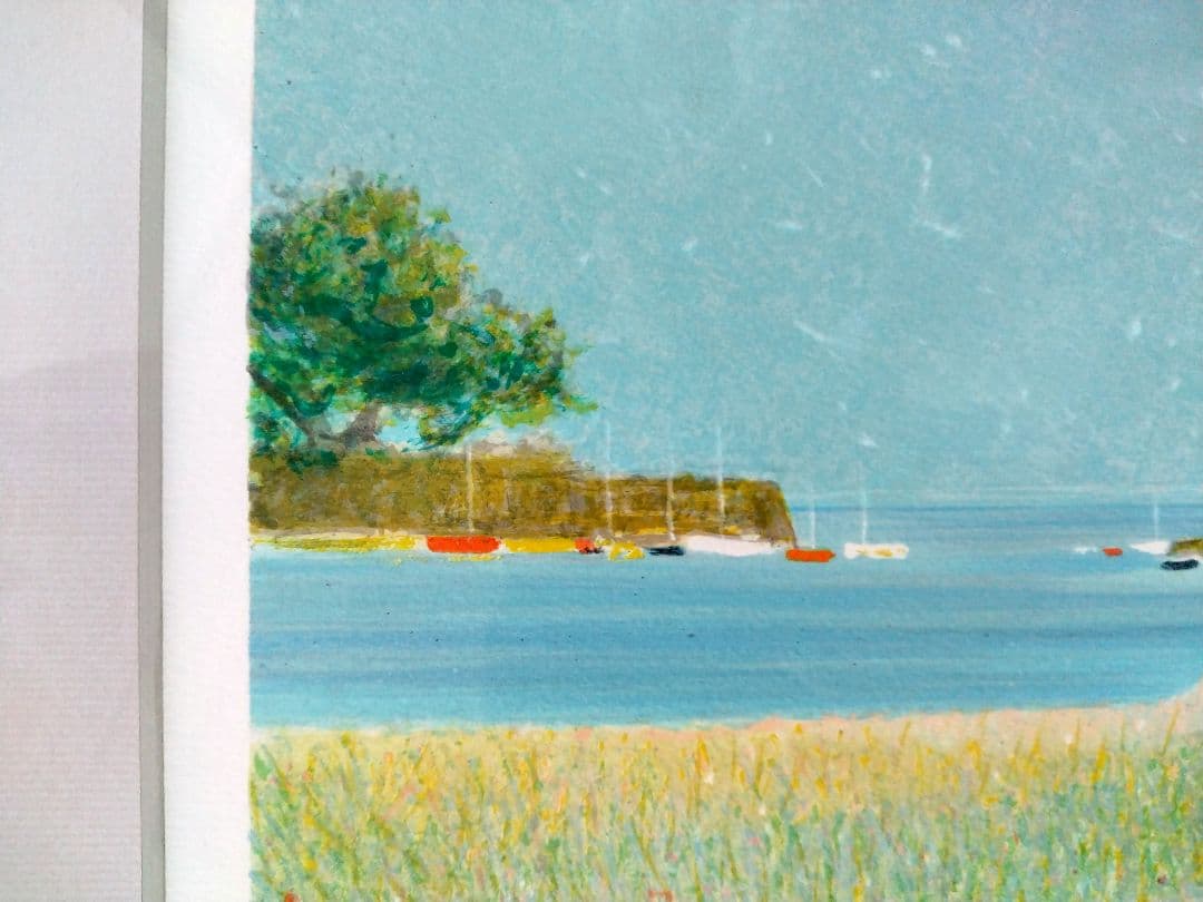 リトグラフ「春の風」アンドレ・ブーリエ リトグラフ