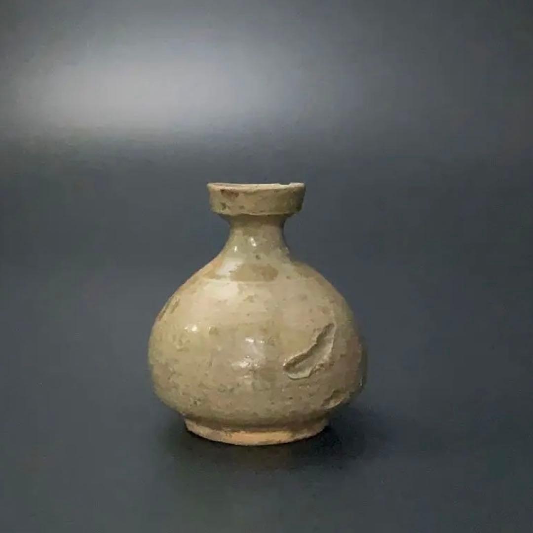 高麗青磁　小壺　油壺　韓国　朝鮮　高さ8cm R1391ダM