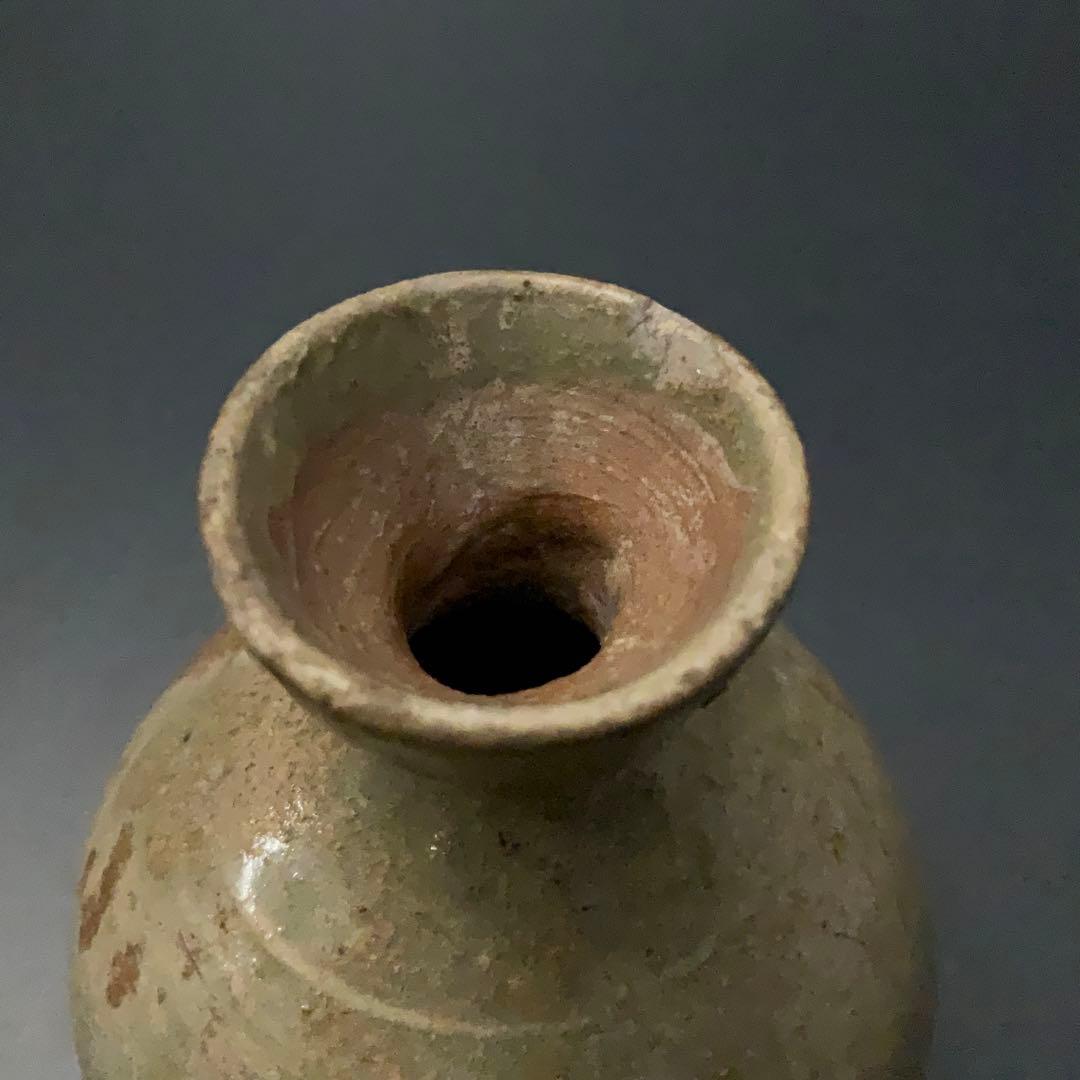 高麗青磁　小壺　油壺　韓国　朝鮮　高さ8cm R1391ダM