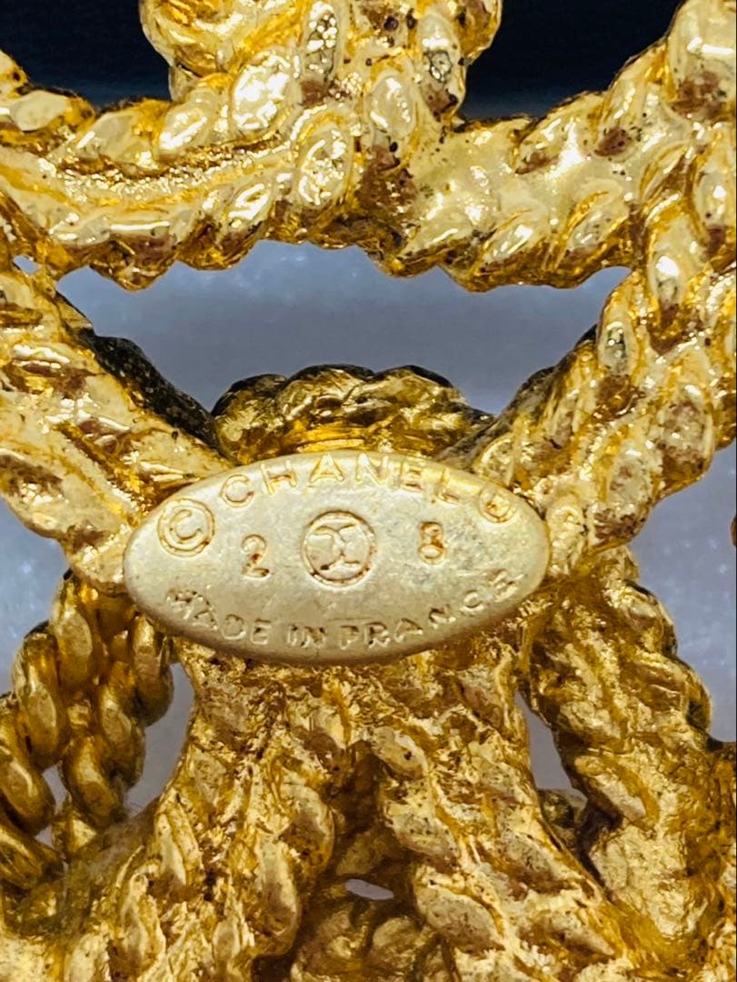 【ヴィンテージ】 シャネル ブローチ ココマーク クローバーモチーフCHANEL