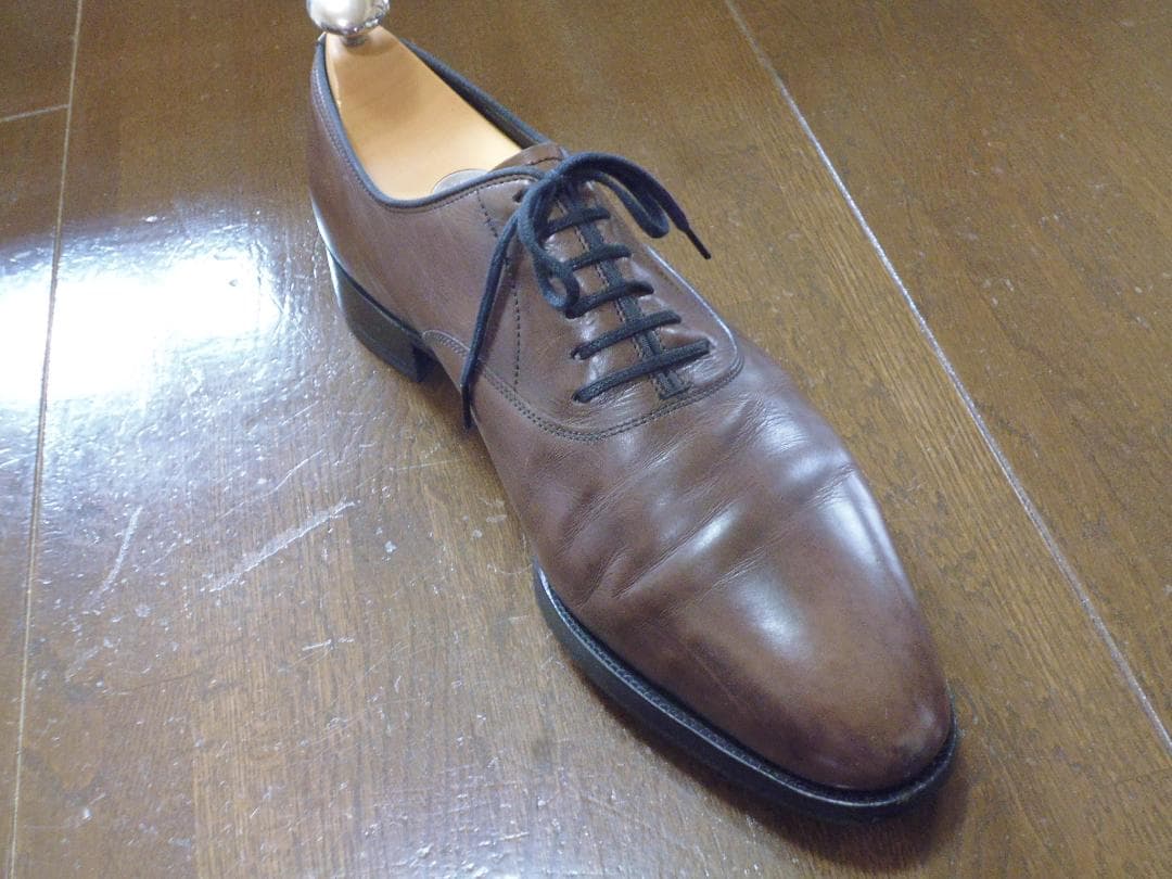 ぐ*け様 ジョンロブ　ガルニエ２　７D　茶　ブラウンミュージアムカーフ