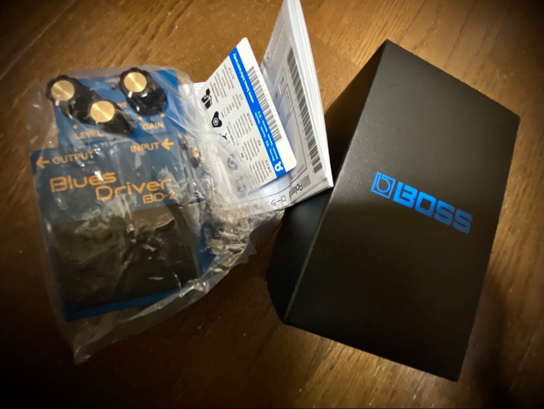 【美品】BOSS BD-2 (交換用ボトムプレート、銀ネジ付)