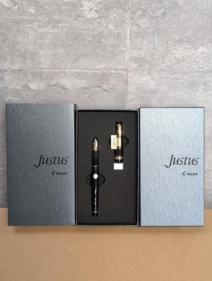 【新品】 パイロット 万年筆 ジャスタス95 ネットブラック 細 F NB