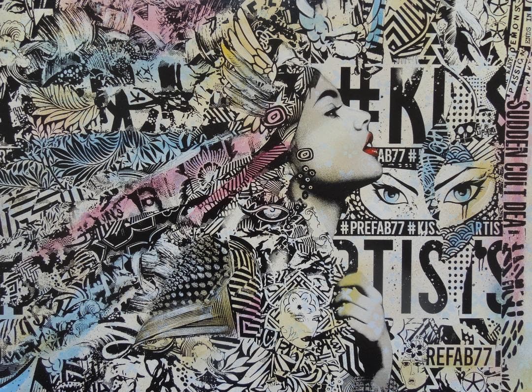 激レア　スペシャル　世界10枚限定　prefab77　直筆サイン　banksy