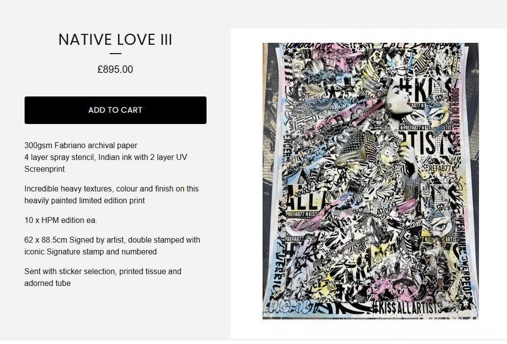 激レア　スペシャル　世界10枚限定　prefab77　直筆サイン　banksy