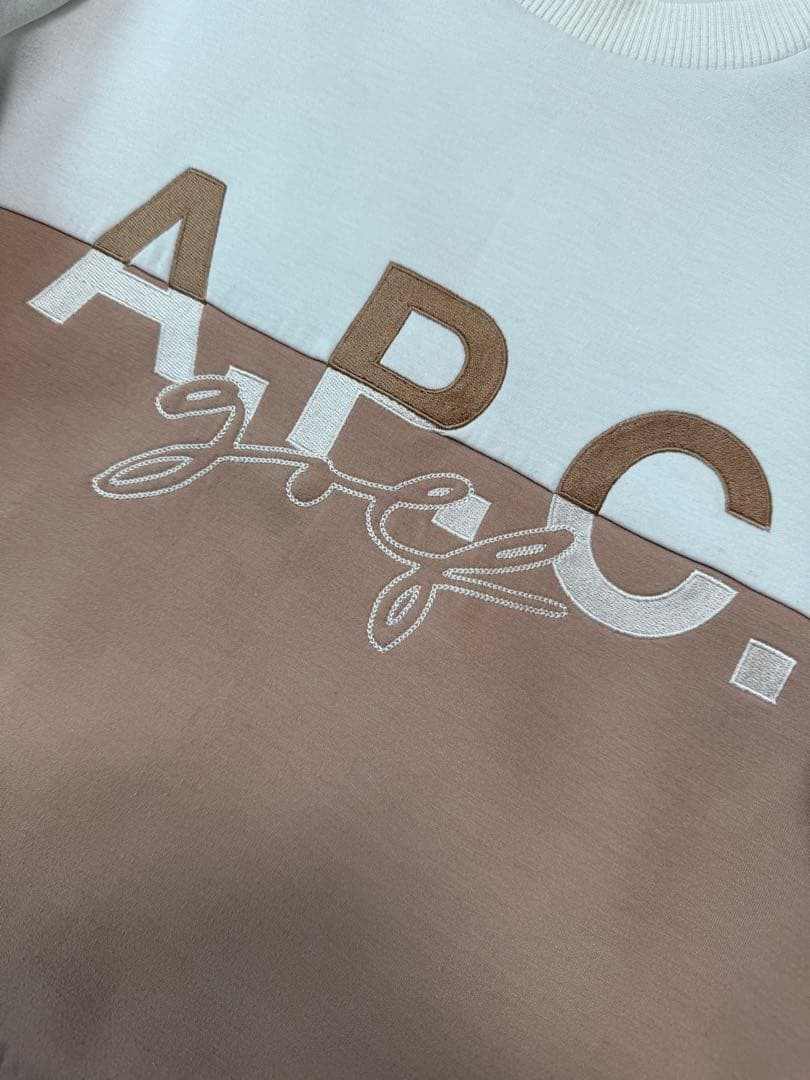 A.P.C. ゴルフウェア　クルーネックトレーナー　スウェット　バイカラー