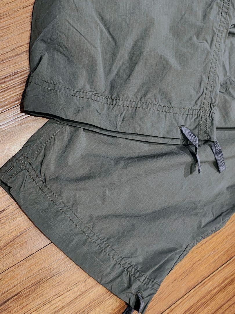 アンドワンダー オーバーサイズドカーゴパンツ グレー WS