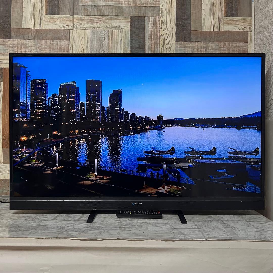 即日受渡❣️全国送料込MAXZEN 50型TV。ゲームモード&外付HDD録画対応