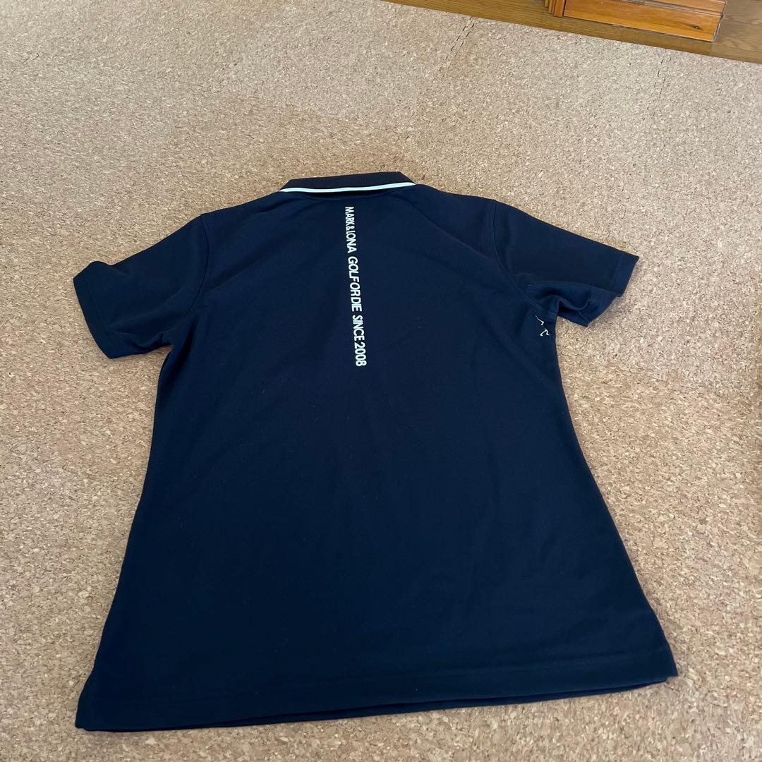 マーク＆ロナ　ポロシャツ　ブラック2024SS