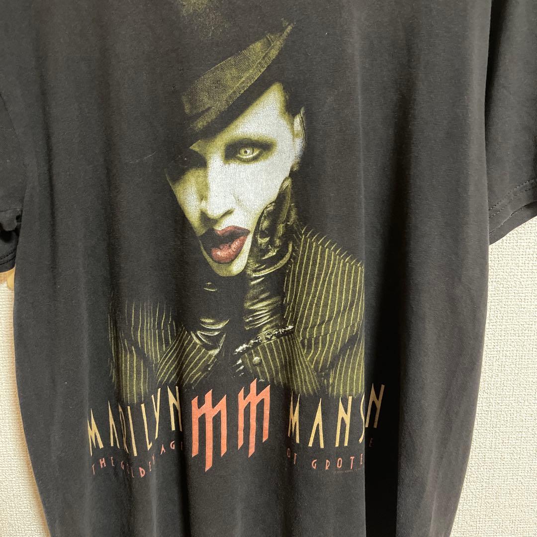 K*様 Marilyn Manson グラフィックTシャツ ブラック large