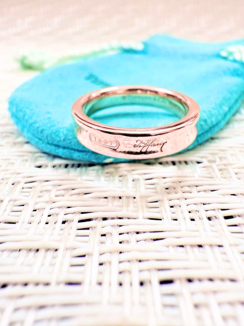 ティファニー　ルベドメタル　1837 ナロー　リング　10号　研磨仕上済　指輪